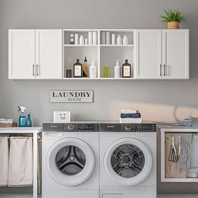 FIMELLO 78.6''W X 11''D X 21.7''H Wall Cabinets