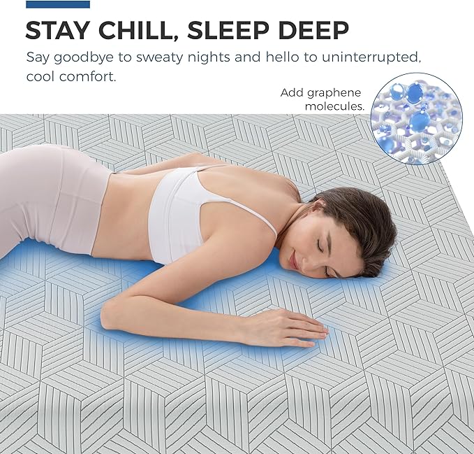 FATHOM Firm King Mattress 10 Inch Memory Foam Mattress King Size Bed in a Box for Back Pain Relief and Cool Sleep with Gel Foam and Removeable Fiberglass Free Cover, CertiPUR-US Certified