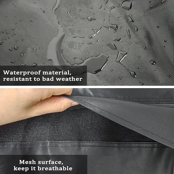 30 Inch Electric Smoker Cover for Masterbuilt and Pit Boss 2 Series Smokers, Heavy Duty Waterproof Vertical Smoker BBQ Grill Cover, All Weather Resistant,Moisture-Proof、Breathable