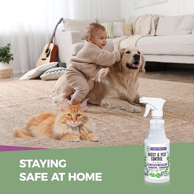Peppermint Oil Insect & Pest Control Spray ?€? 16oz Natural Plant-Based Bug Killer for Spiders, Ants, Flies, and Other Insects, Safe for Home & Kitchen Use