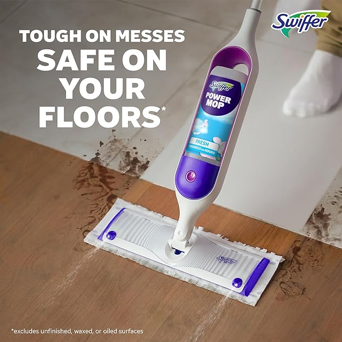 Swiffer PowerMop Multi-Surface Mopping Pad Refills, Made by Swiffer, for Floor Cleaning, 11 Count