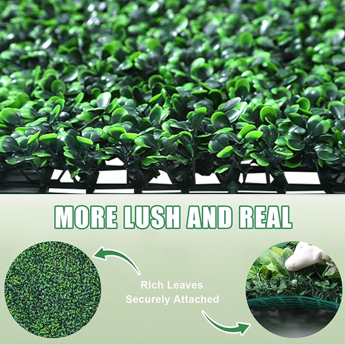 Yangrass Artificial Greenery Wall Roll, Vine Leaf Fence Panels