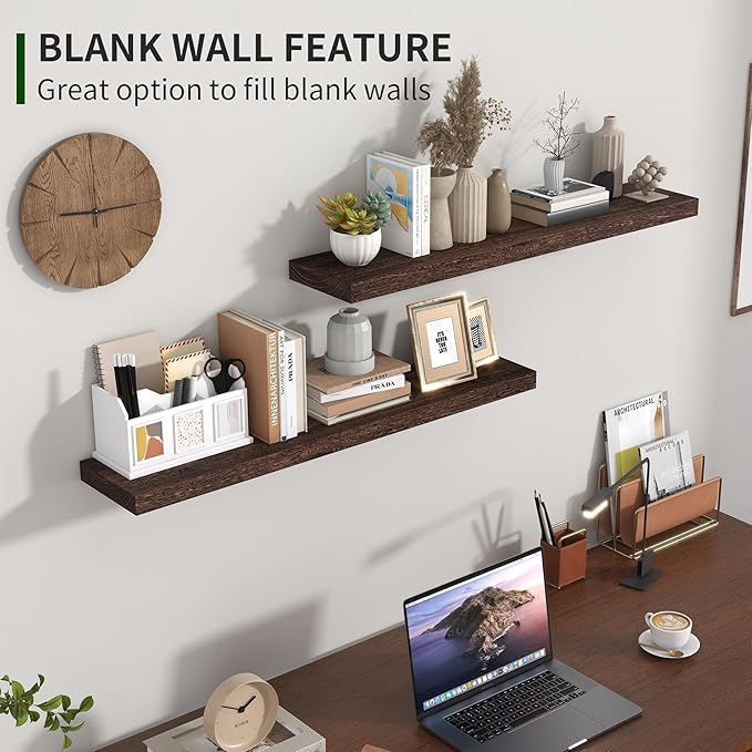 Marsmiles Wood Floating Shelves
