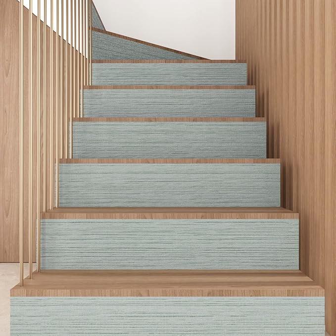 CRE8TIVE Mint Green Grasscloth Wallpaper Removable Textured Wallpaper Stick and