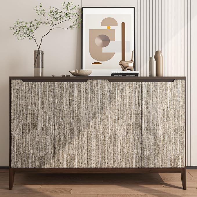 LACHEERY Faux Grasscloth Prepasted Wallpaper Peel and Stick Contact Paper