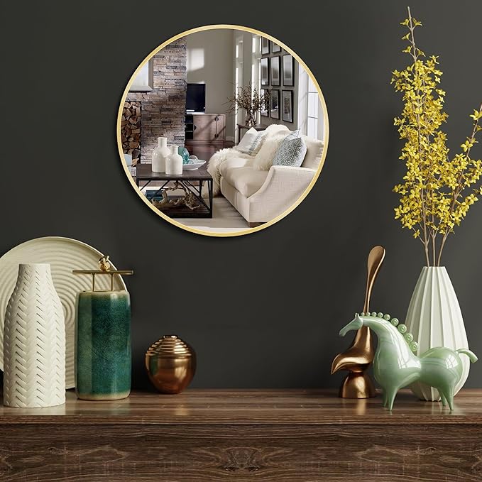 Itrue 12 Inch Small Round Wall Mirror, Not Full Size