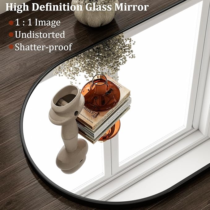 HARRITPURE 20"x30" Arched Bathroom Mirror