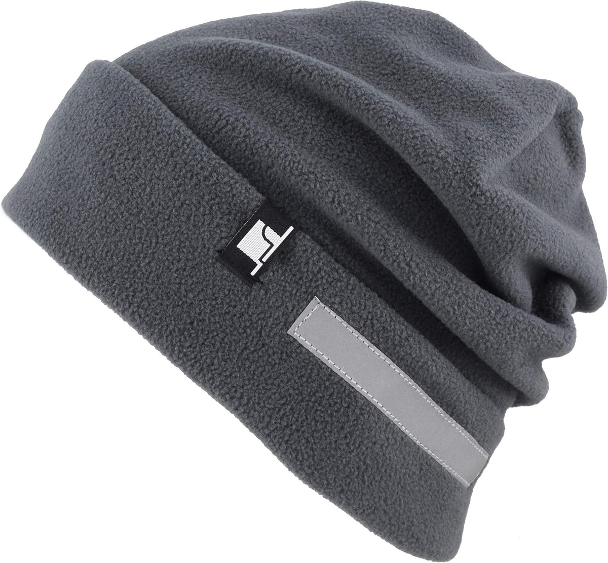 The Hat Depot Fleece Winter Functional Beanie Hat Cold Weather-Reflective Safety for Everyone Performance Stretch