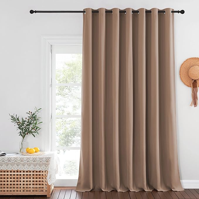 NICETOWN Blackout Curtains for Sliding Glass Door Room Divider Noise Reduce