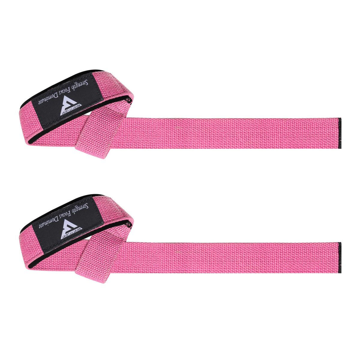 Weight Lifting Straps for Women, Powerlifting Deadlifting, Anti Slip 60cm Hand Bar Grip, 5mm Neoprene Wrist Support, Heavy Duty Weightlifting Bodybuilding Workout (Pink)