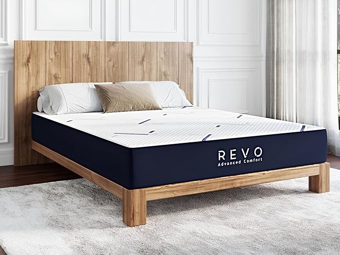 REVO Sleep Gel Memory Foam Mattress, 10-Inch Full – Supportive Cooling Mattress with Gel Foam for Pressure Relief and Breathable Sleep – Ideal for Guest or Teen Bedrooms