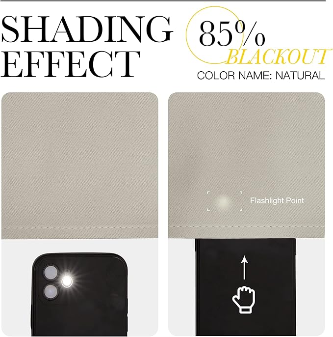 NICETOWN Natural Blackout Curtains