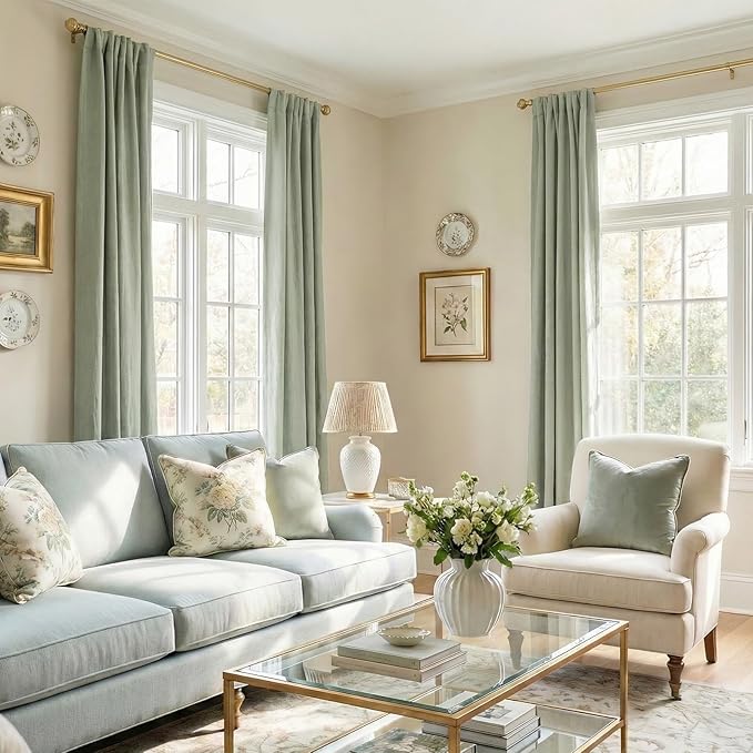 100% Blackout Shield Linen Blackout Curtains