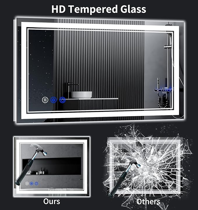48"x30" LED Bathroom Mirror