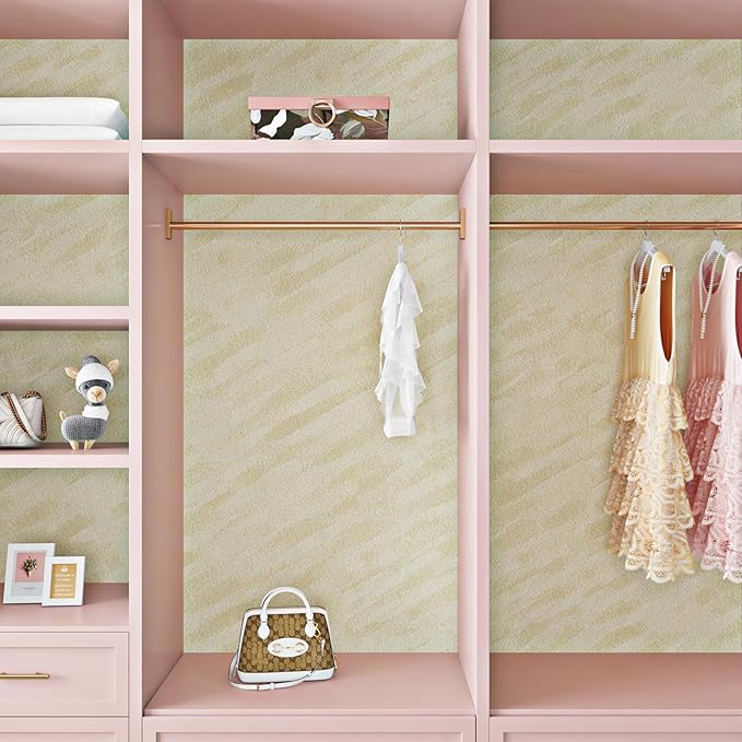 ReWallpaper Beige Velvet Wallpaper Peel and Stick Luxury Soft Velvet Flocked