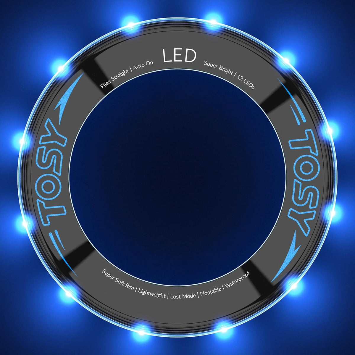 TOSY Flying Ring - Super Bright RGB Multicolor LED Toy | Waterproof & Safe for Kids, Teens, and Easter Gifts