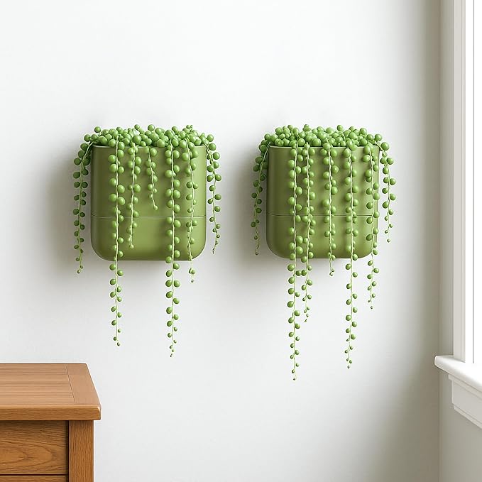 Phoenix Vine 6.5 Inch Wall Mounted Self-Watering Planter Pot