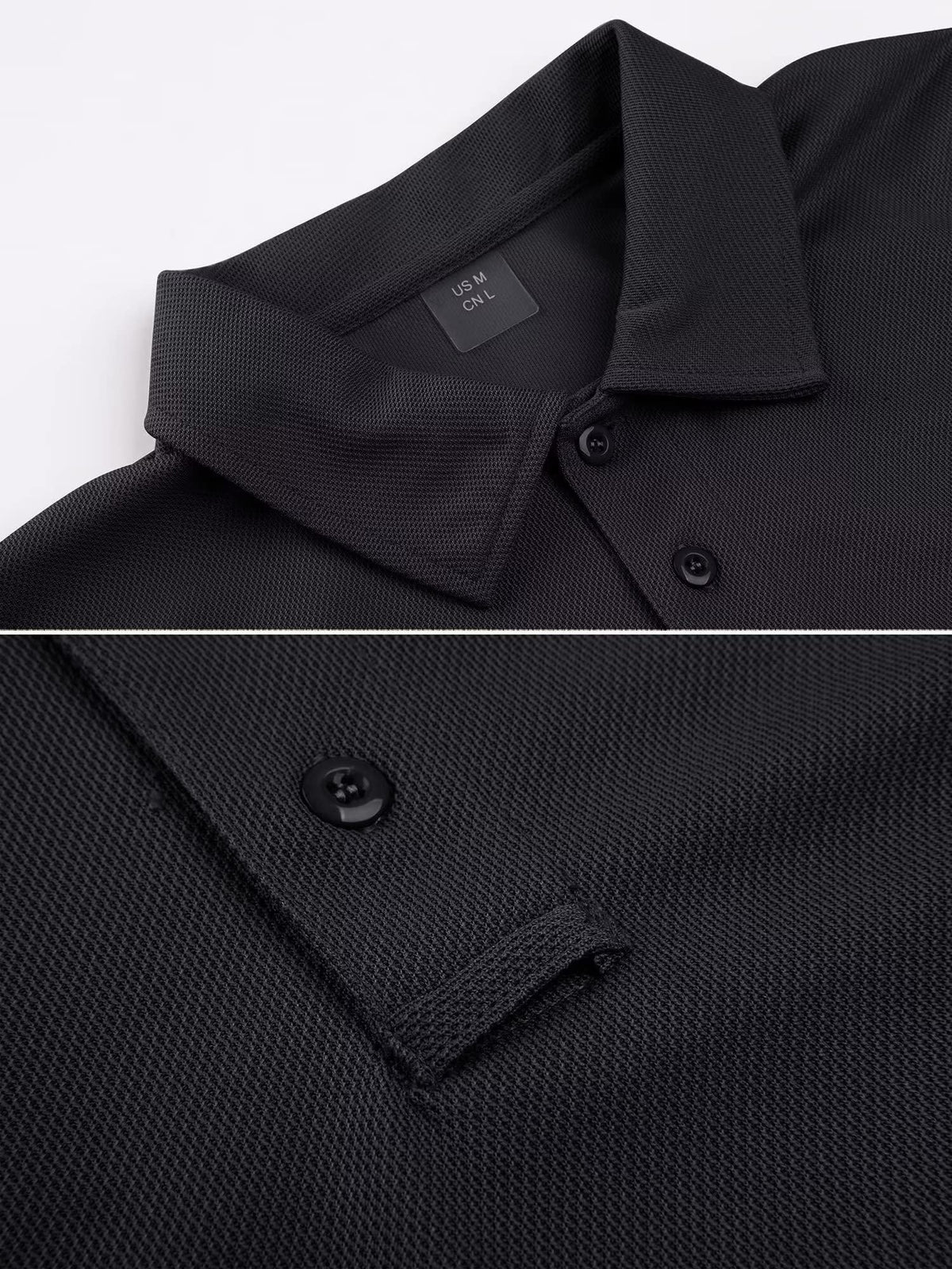 MAGCOMSEN Black Polo Shirts for Men Golf Shirts Pique Polo Shirts Short Sleeve Combat Shirt Tactical Shirt XXL
