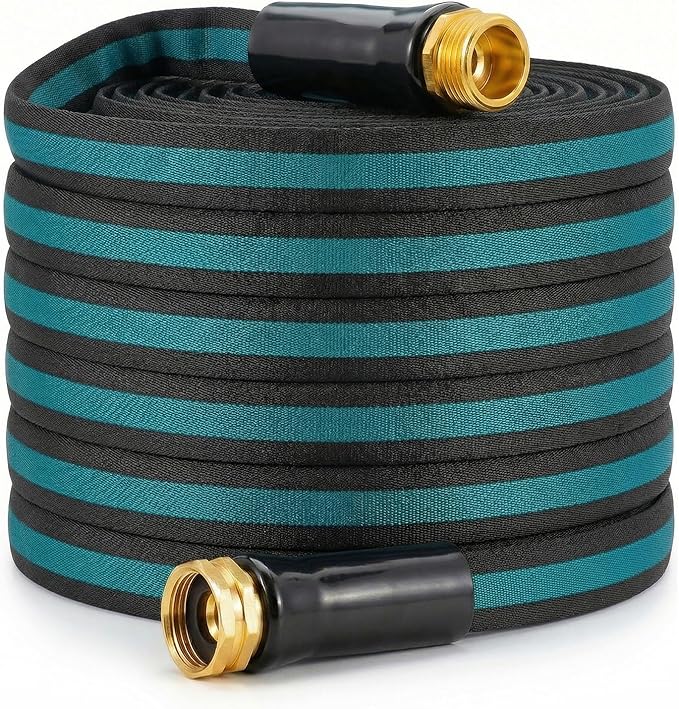 50FT Lightweight Garden Hose – Kink-Resistant, Flexible, High-Pressure Hose for Outdoor Watering, Lawn Care, Garden, and Car Cleaning