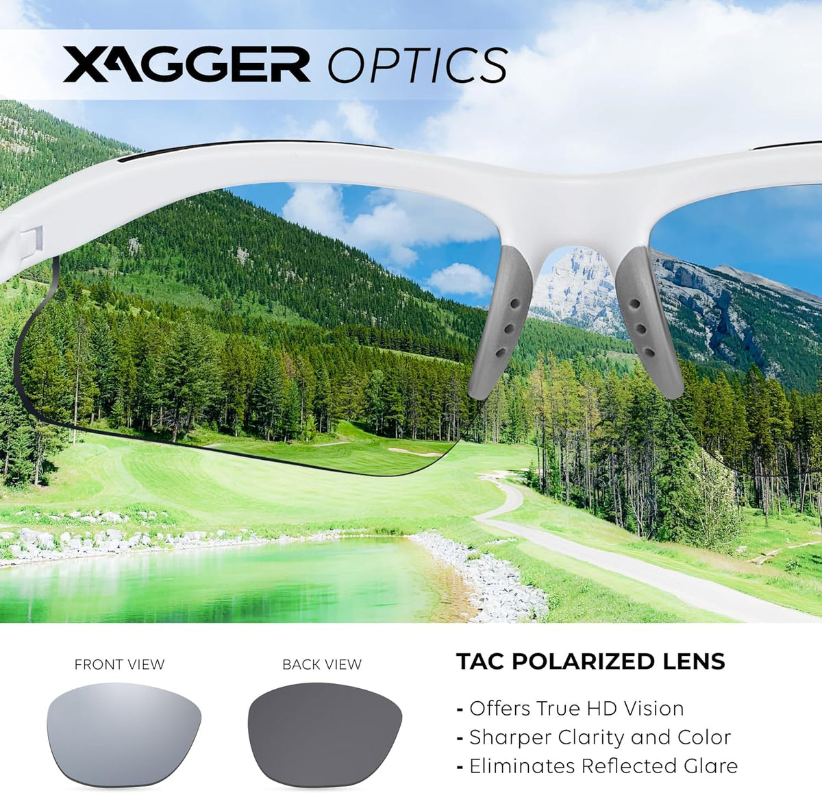 Xagger Kids Polarized Sports Sunglasses - Durable TR90 Frame for Boys & Girls | Ideal for Baseball & Softball