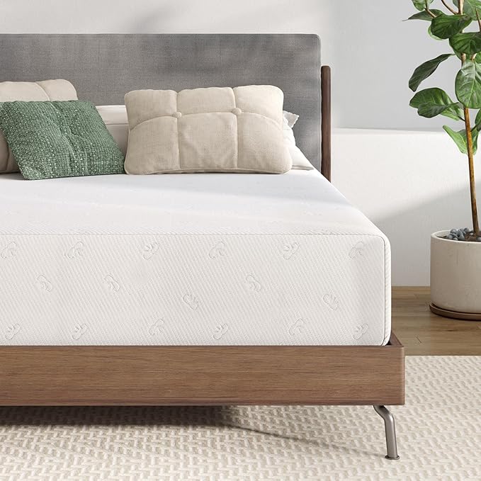 Novilla Twin Mattress, 10 Inch Memory Foam Mattress Twin Size with Comfort Foam for Pressure Relief & Fresh Cool Sleep,Removable Washable Cover,Twin Memory Foam Mattresses, Medium Firm