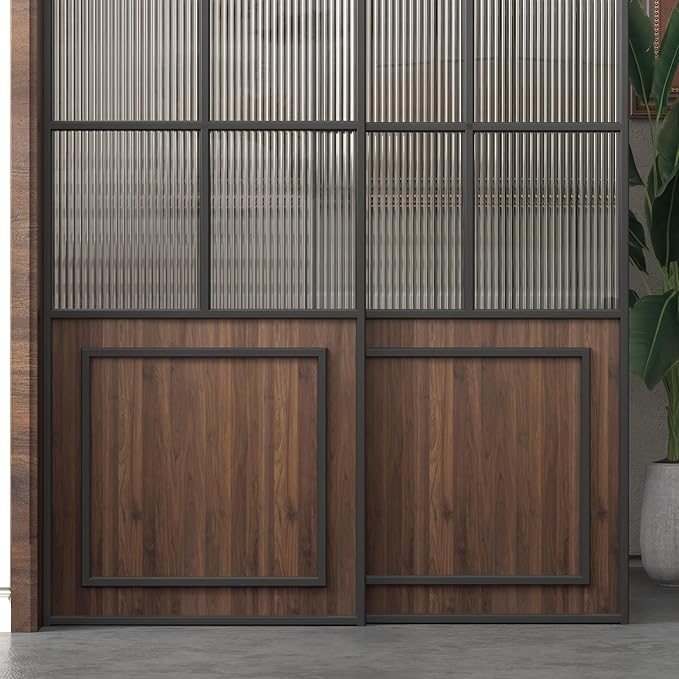 BOMENG Walnut Wood Contact Paper 16x354 inch Dark Brown Wood Wallpaper Peel and