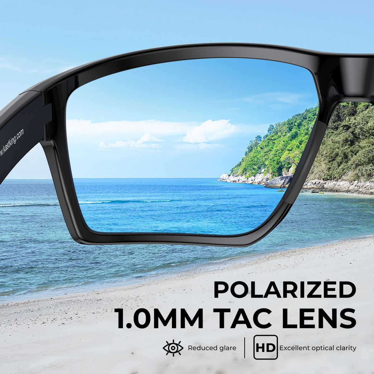 KastKing Osage Polarized Sport Sunglasses for Men and Women, Ideal for Driving Fishing Cycling Running, UV Protection