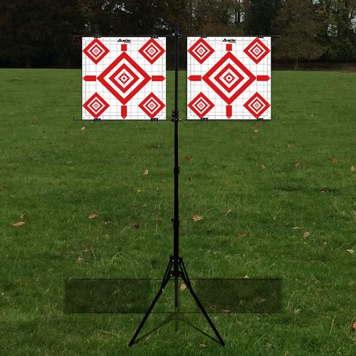 Aimax Outdoor 12"x12" Sight in Paper Shooting Targets, Shooting Range Paper Target for BB Gun, Airsoft, Handgun, Pistol, Rifle, Fit for Pellet Gun Target Trap (50 Pack)