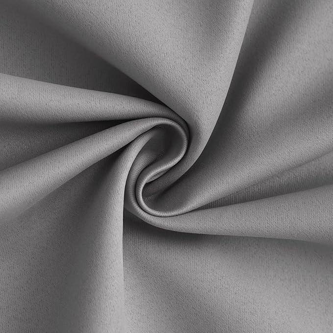 Yakamok 100% Blackout Curtain Panels 84 inches Cold and Light Blocking Drapes