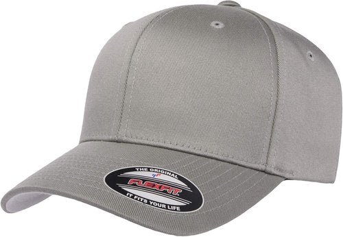 Flexfit Men's Fitted Baseball Cap - Athletic Style in Gray | Size Large-X-Large