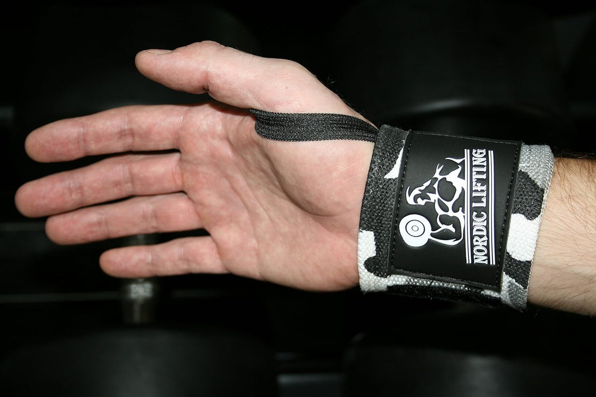 Wrist Wraps for Weightlifting & Powerlifting - Durable Support Straps with Thumb Loop (1 Pair) - Essential Gym Gear for Men & Women