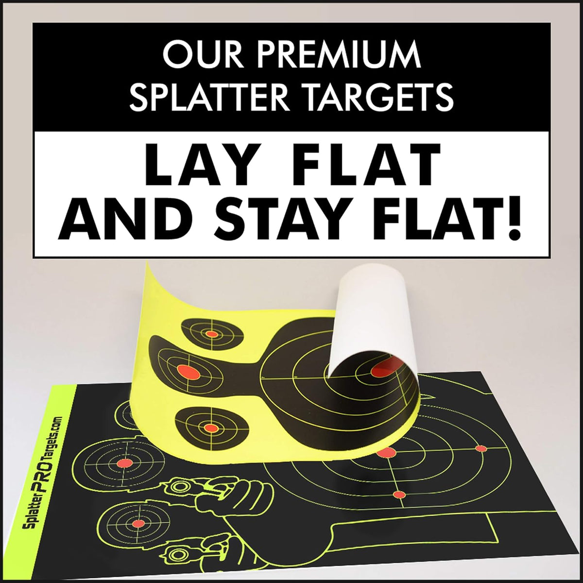 Splatter Targets by [Brand Name] - 12x18 Inches | Bright Impact Burst for Instant Shot Visibility