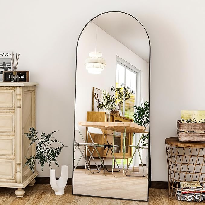 HARRITPURE 56"x21"Full Length Mirror Arch Floor Mirrors
