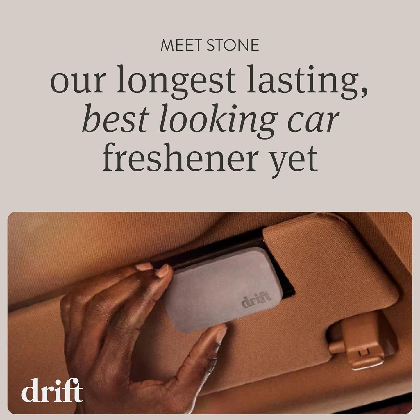 Drift Car Air Freshener - Stone Air Freshener - Car Odor Eliminator - Great Wave Scent Starter Kit