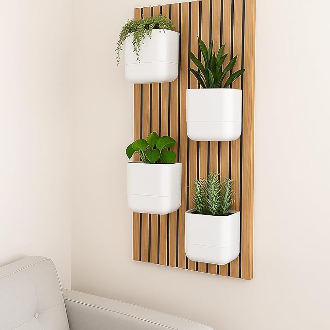 Phoenix Vine 6.5 Inch Wall Mounted Self-Watering Planter Pot