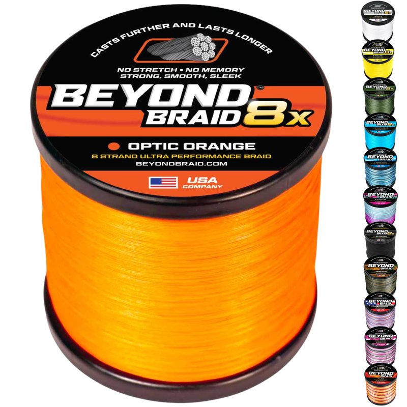 Beyond Braid Optic Orange 8X 300 Yards 15LB