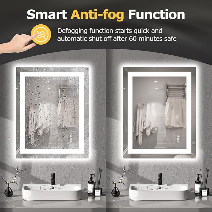 Hivone 24X30 LED Bathroom Mirror
