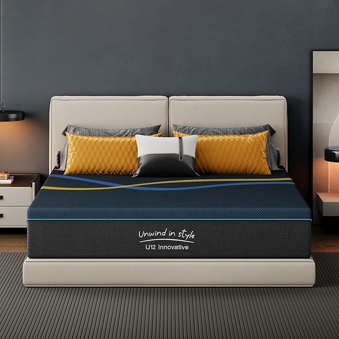 10 Inch Mattress King Size Memory Foam with Removable Cover, Motion Isolation, CertiPUR-US Certified Foam, Mattress in a Box for Spacious Sleep