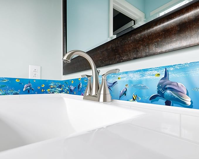 FLFK Peel and Stick Wallpaper Border Wall Decals