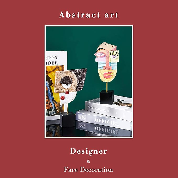 High Spirits - Handcrafted Resin Abstract Sculpture for Home Decor, Modern Book Shelf TV Stand, Living Room, Dining Room Table, Bedroom, Office Desktop, Cabinets Decorative Ornaments