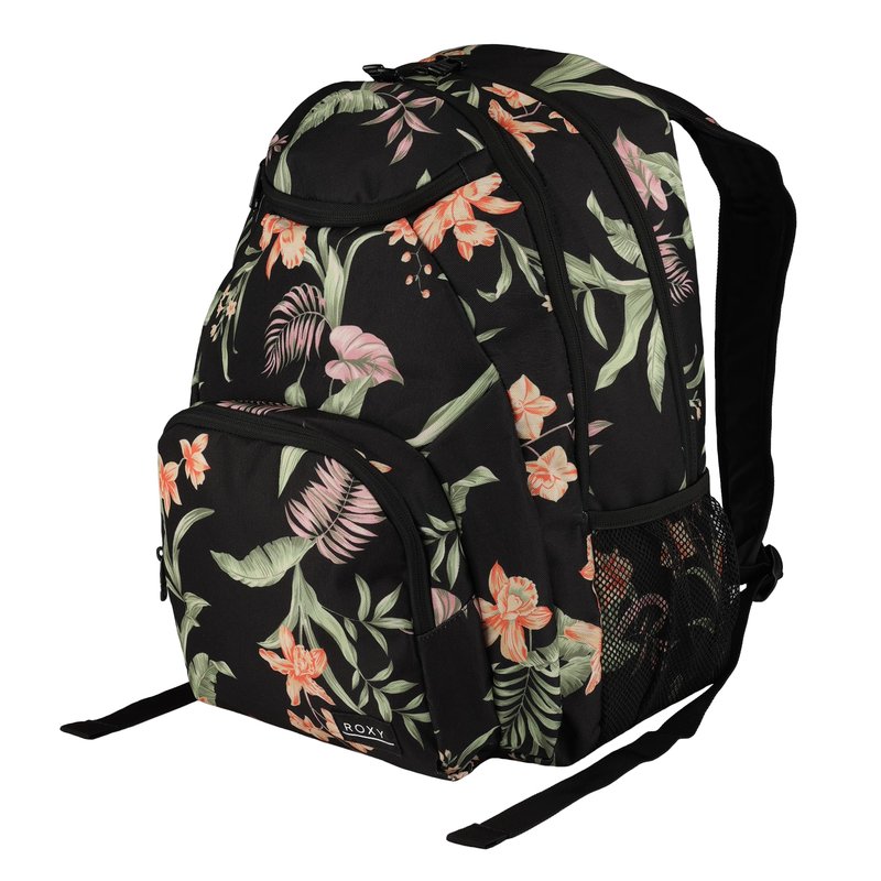 Roxy Women's Shadow Swell Backpack | Travel | Everyday Carry | Work | Gym | 21L | Recycled Polyester, Anthracite Island Escape