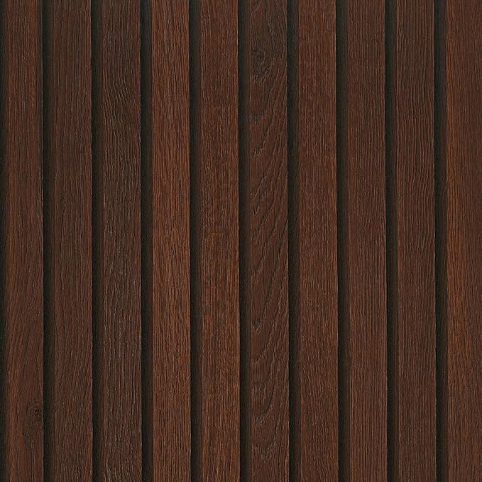 FunStick 16"x240" Peel and Stick Wallpaper Wood Slats Self Adhesive Wall Paper