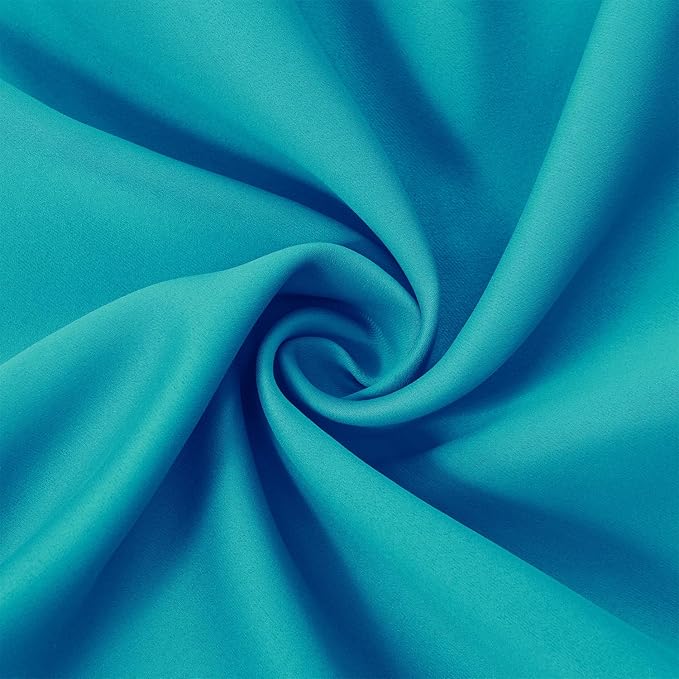 LEMOMO Teal Blackout Curtains/52 x 108 Inch/Set of 2 Panels Room Darkening