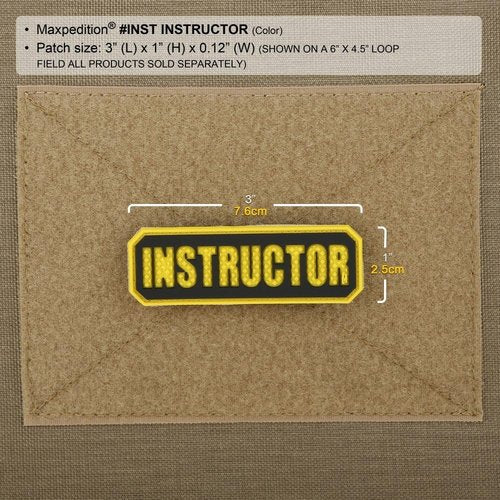 MAXPEDITION Instructor Patch - Durable Tactical Gear for Outdoor Adventures
