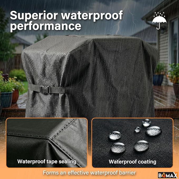 Griddle Cover for Blackstone 28 inch Griddle with Hood Double Shelf, 5483 Grill Cover for 1883 1785 1924 2086 2146 2147, Heavy Duty Waterproof 600D Polyester Flat Grill Griddle Cover