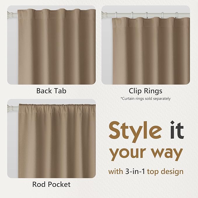 FMFUNCTEX 100% Blackout Curtains