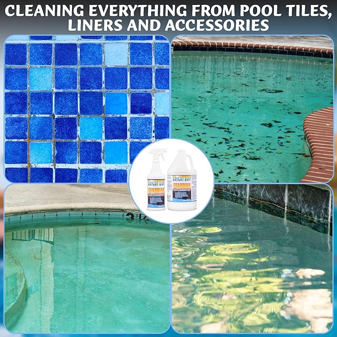 Pool & Tile Cleaner Removes Calcium Buildup & Scum Line Remover, Biodegradable and Environmentally Friendly (32 Ounces)