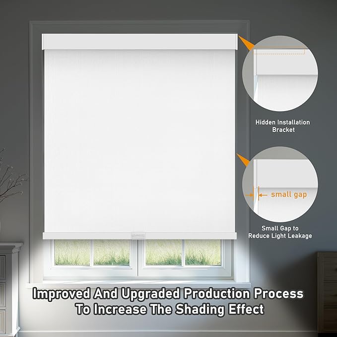AOSKY Linen Roller Blinds Shades