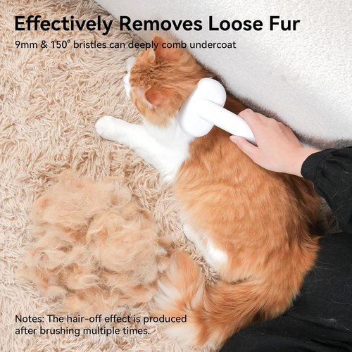 Aumuca Cat Brush - Effective Shedding Solution for Long & Short Haired Cats | Grooming & Massage Tool