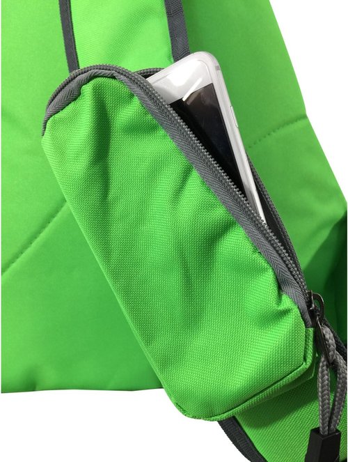 Heavy Duty Water-Resistant Sling Backpack for Laptops & Books - Reflective Safety Stripes